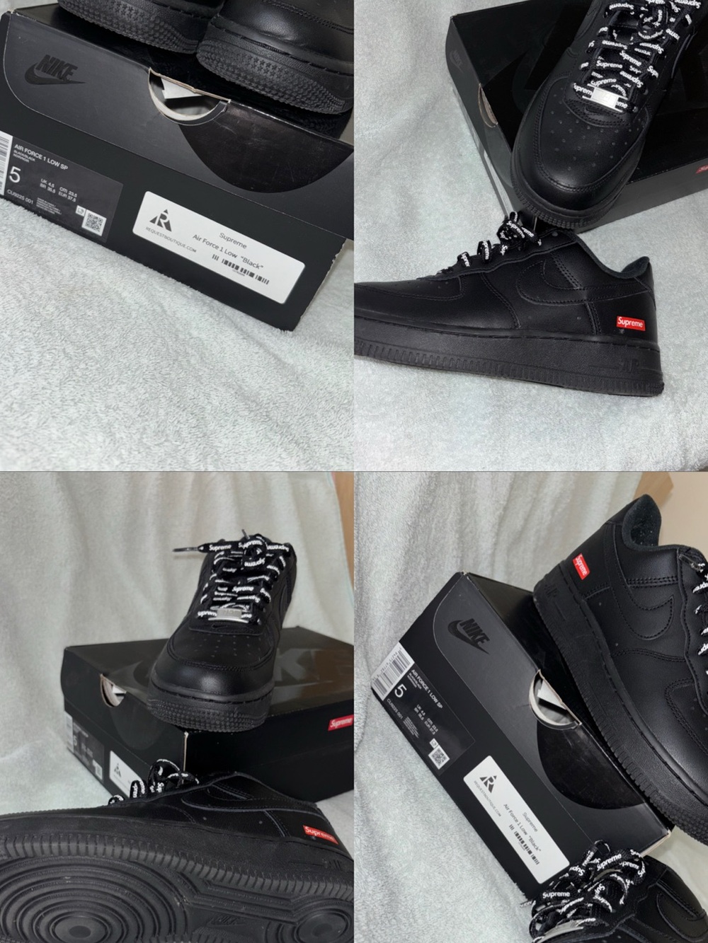 Nike x Supreme Men's Air Force 1 Low - Black